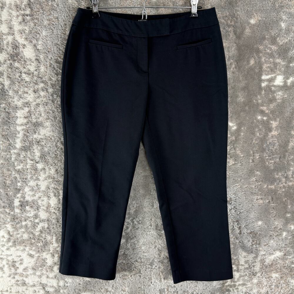 APT 9 Size 4 Modern‎ Fit Stretch Ankle Minimalist Pants Navy Button Zip